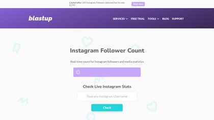 Blastup Instagram Follower Count image