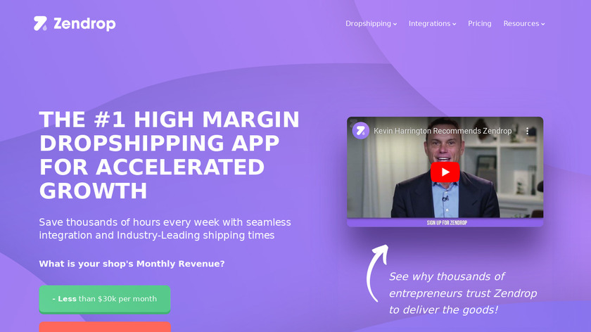 Zendrop Landing Page