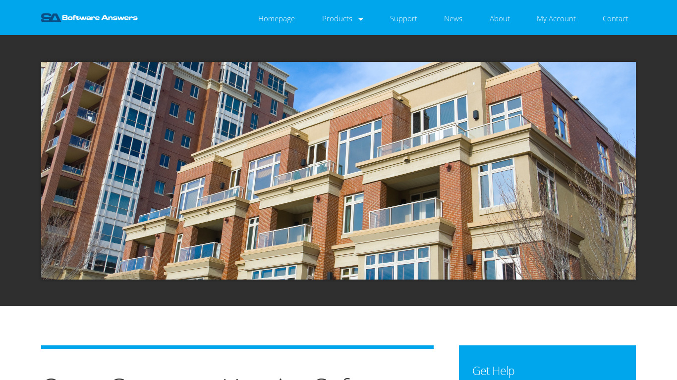 Oscar Corporate Housing Software Landing page