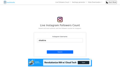 Tucktools Instagram Live followers image