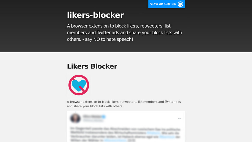 Likers Blocker Landing Page