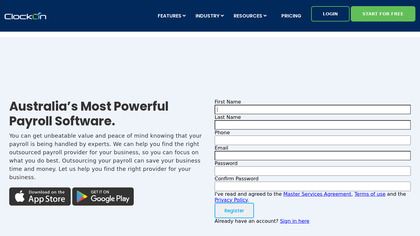ClockOn Single Touch Payroll Software image