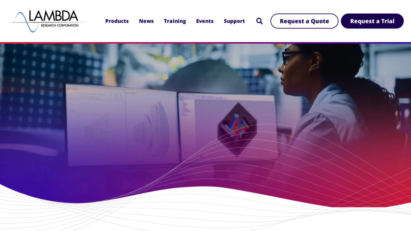 Lambda Research Corporation Landing Page