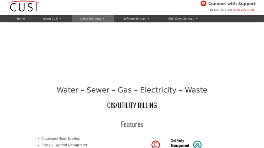 CIS Utility Billing Landing Page