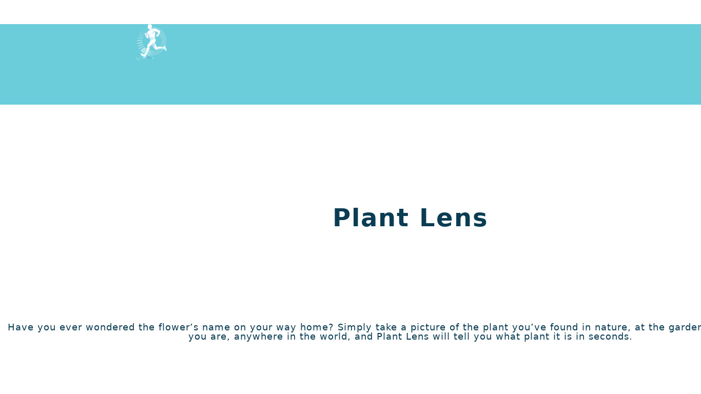 Plant Lens Landing page
