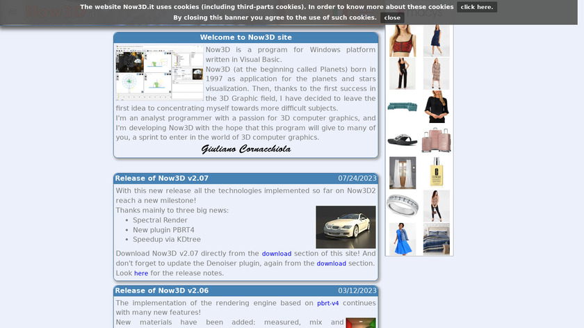Now3D Landing Page