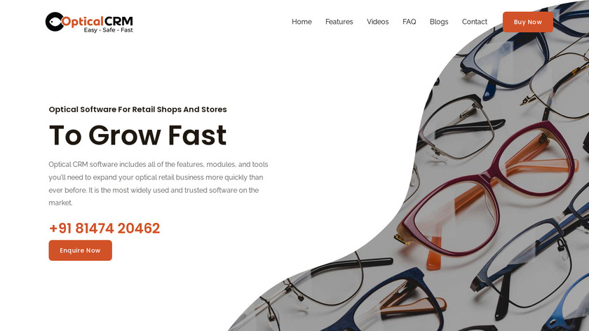 OpticalCRM Landing Page