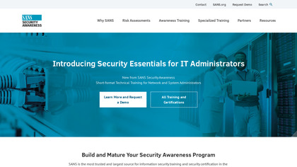 Sans Institute Security Awareness Training image