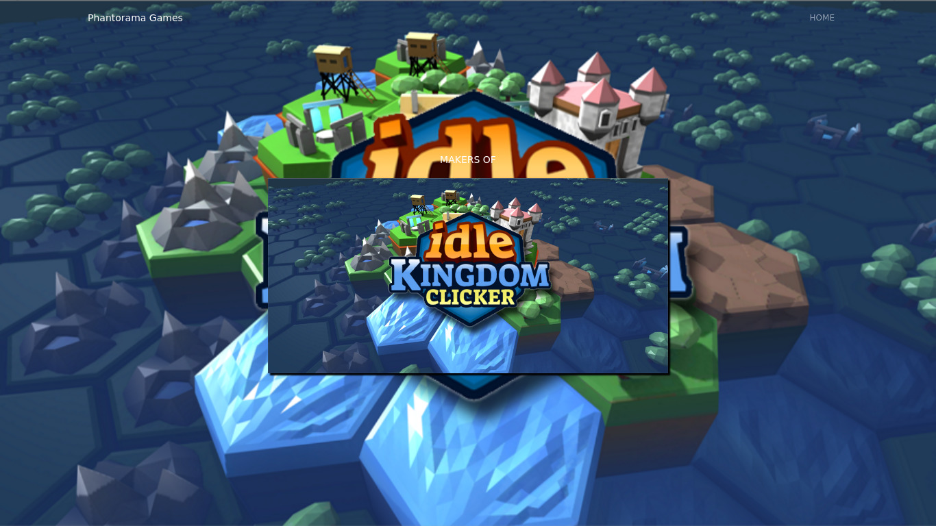 Idle Kingdom Clicker Landing page