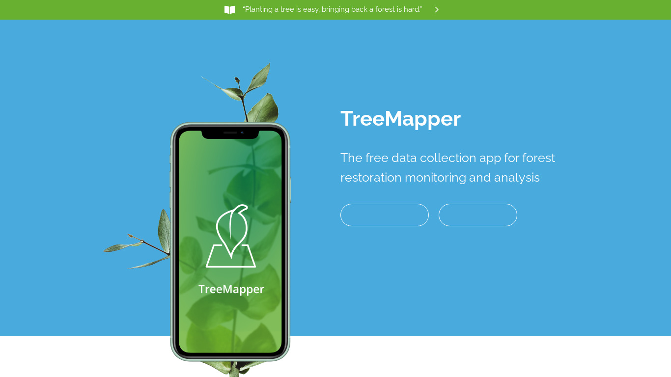 TreeMapper Landing page