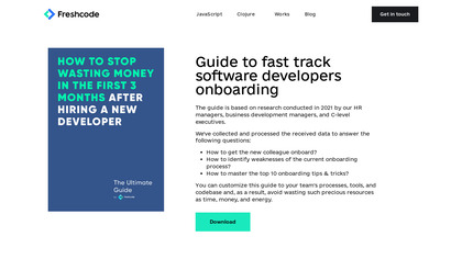 Fast Track Developers Onboarding image