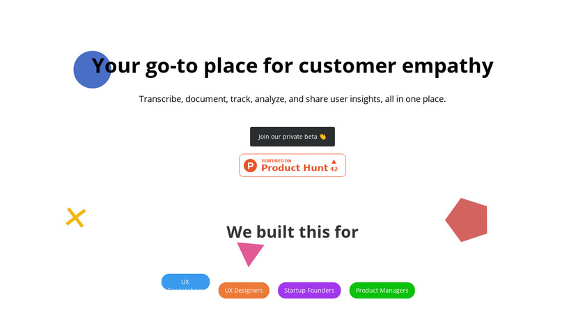 Pensieve AI Landing Page