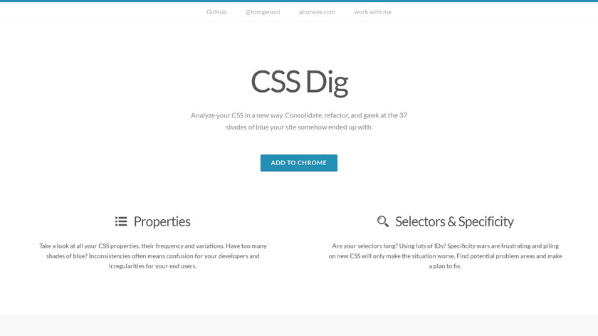 CSS Dig Landing Page