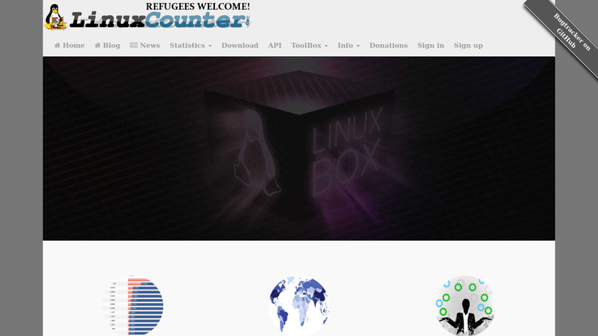 Linux Counter Landing Page