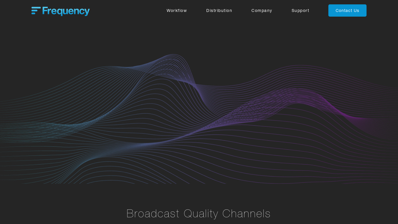 Frequency Landing page
