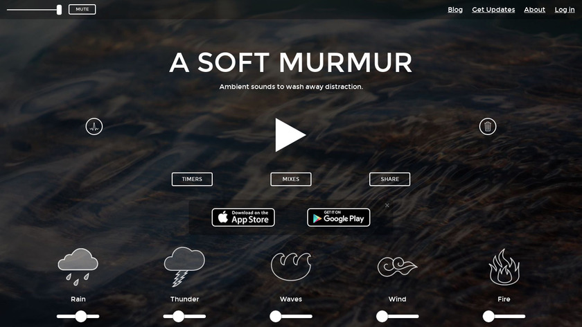 A Soft Murmur Landing Page