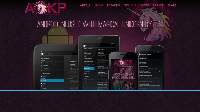 AOKP Landing Page
