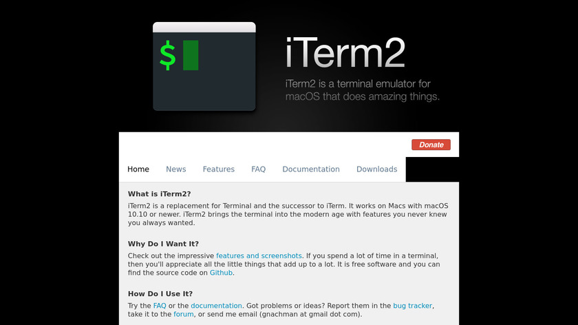 iTerm2 Landing Page