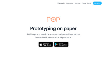 POP (Prototyping on Paper) screenshot