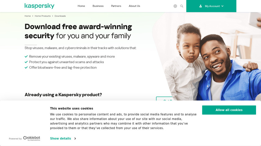 Kaspersky Software Updater Landing Page