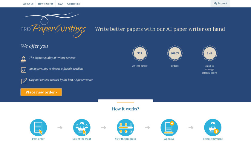 ProPaperWritings Landing Page