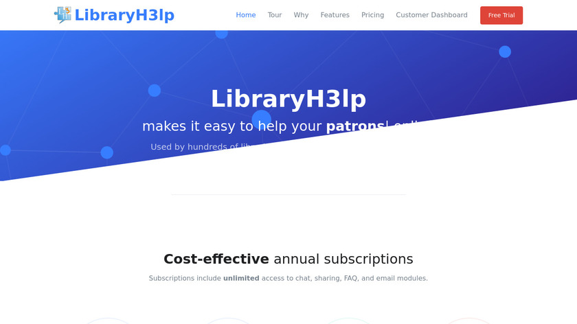 LibraryH3lp Landing Page