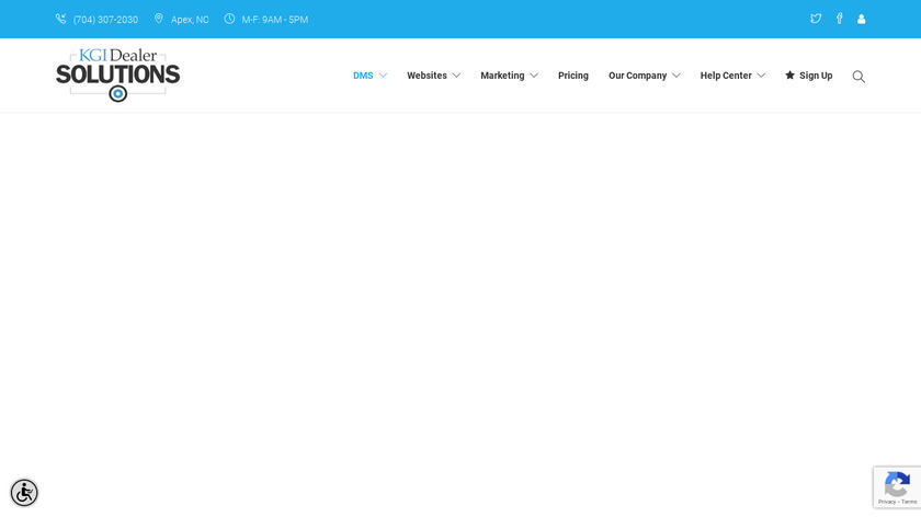 Dealer Solutions Software Landing Page