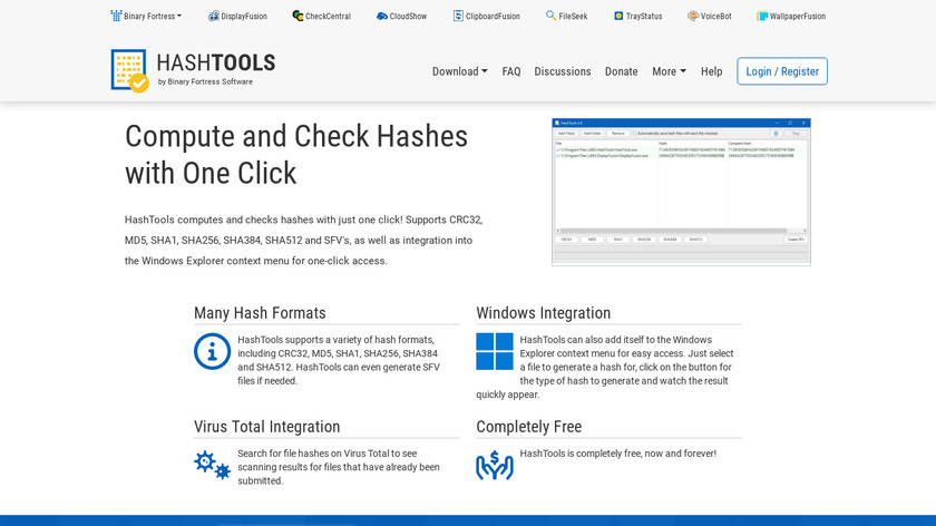 HashTools Landing Page