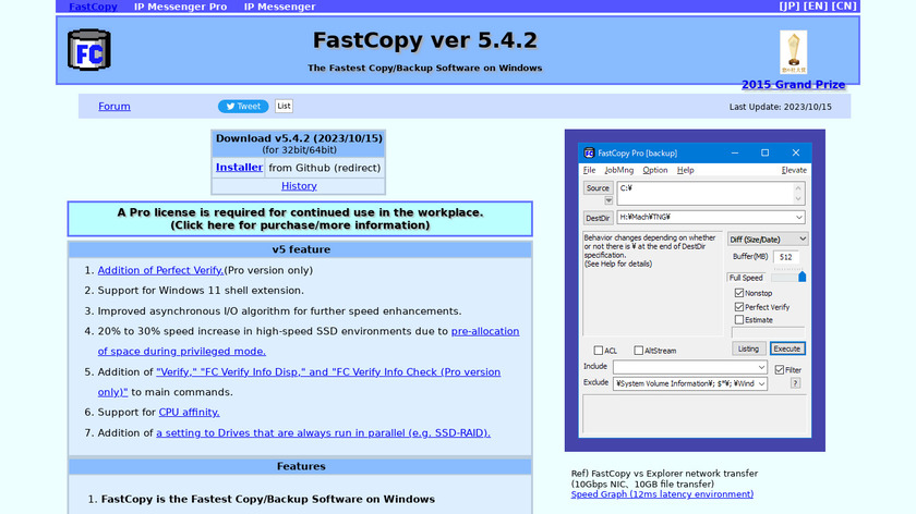 FastCopy Landing Page
