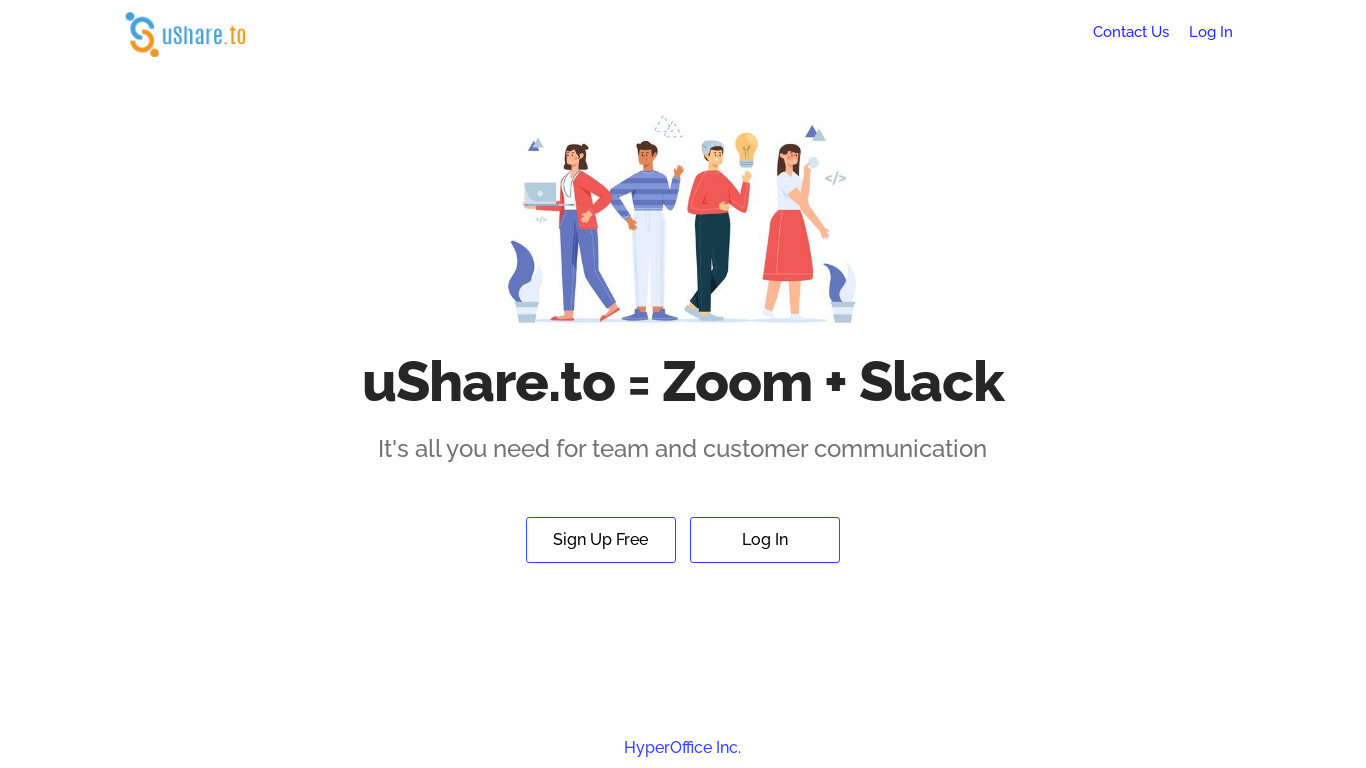 uShare.to Landing page