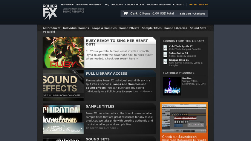 Soundation Studio Landing Page