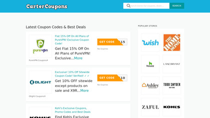 Cartercoupons.com image