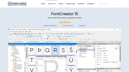 FontCreator screenshot