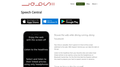 labsii.com Speech Central screenshot