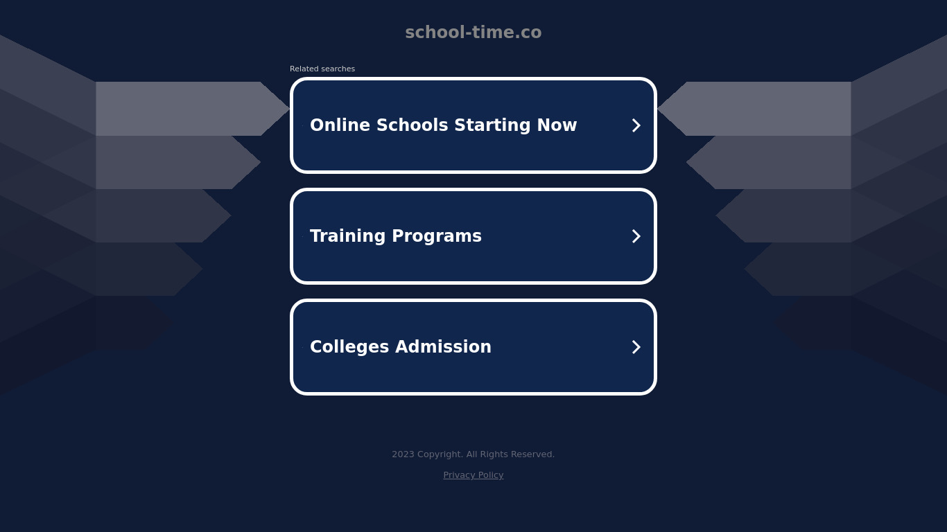 SchoolTime Landing page