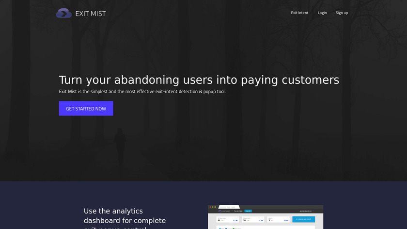 ExitMist Landing Page