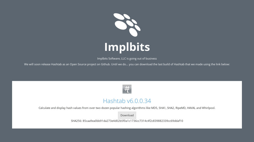 implbits.com Hashtab Landing Page