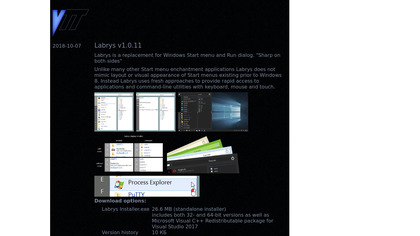 vtt.to Labrys Start menu image