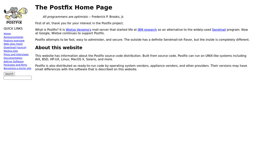 Postfix Landing Page