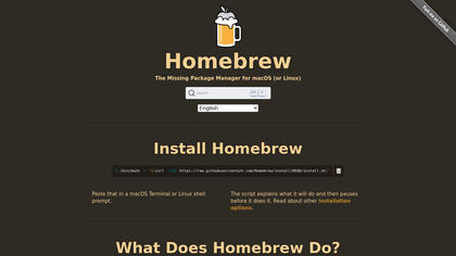 Homebrew screenshot