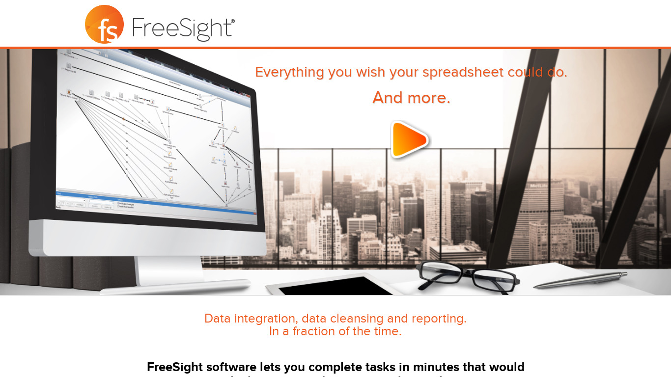 FreeSight Landing page