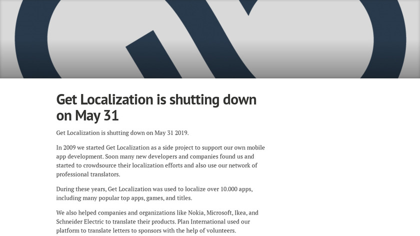 Get Localization Landing Page