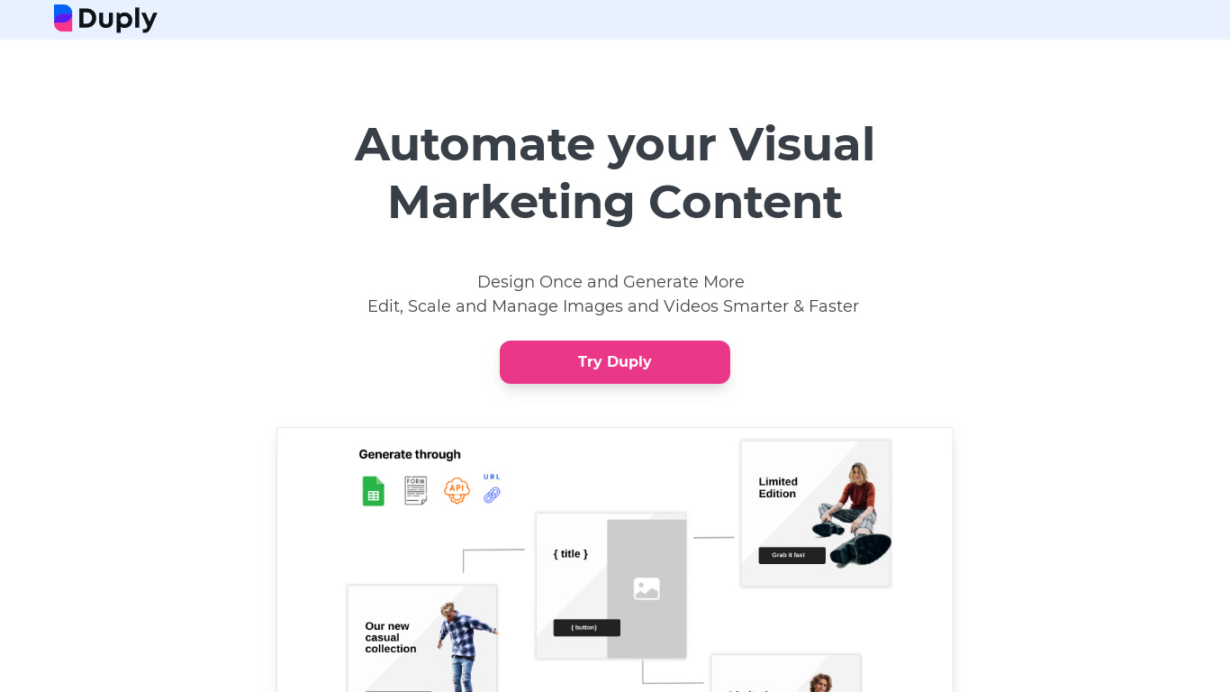 Duply.co Landing page
