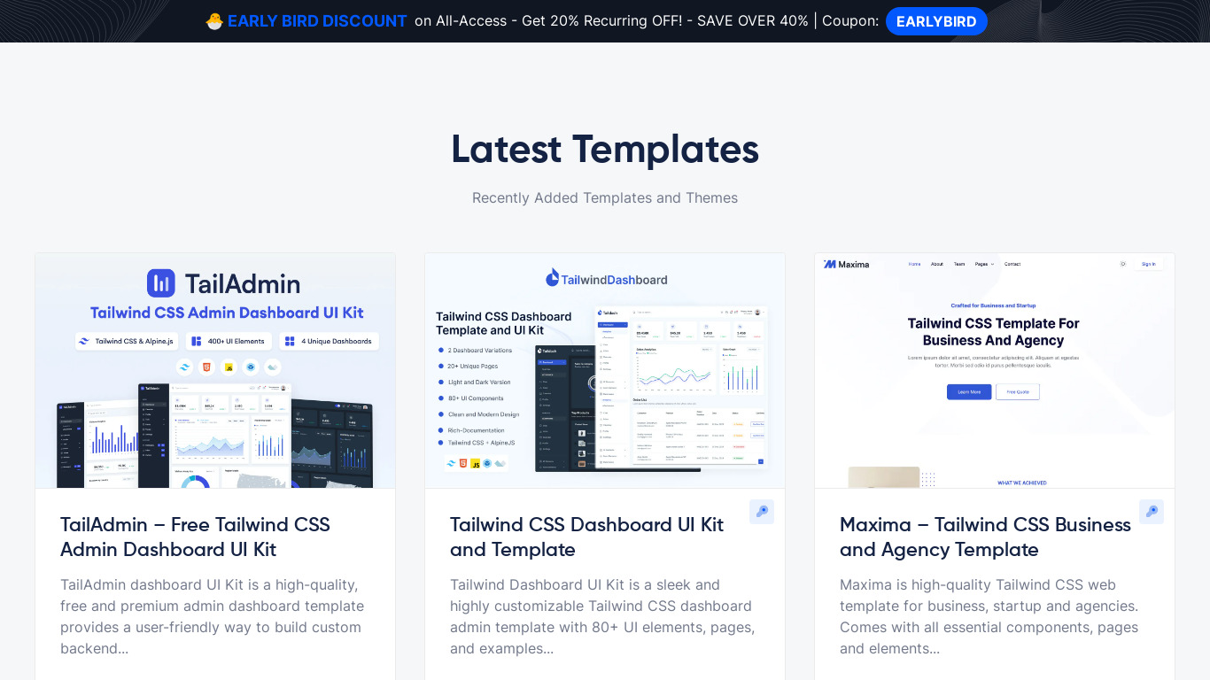 GrayGrids Landing page