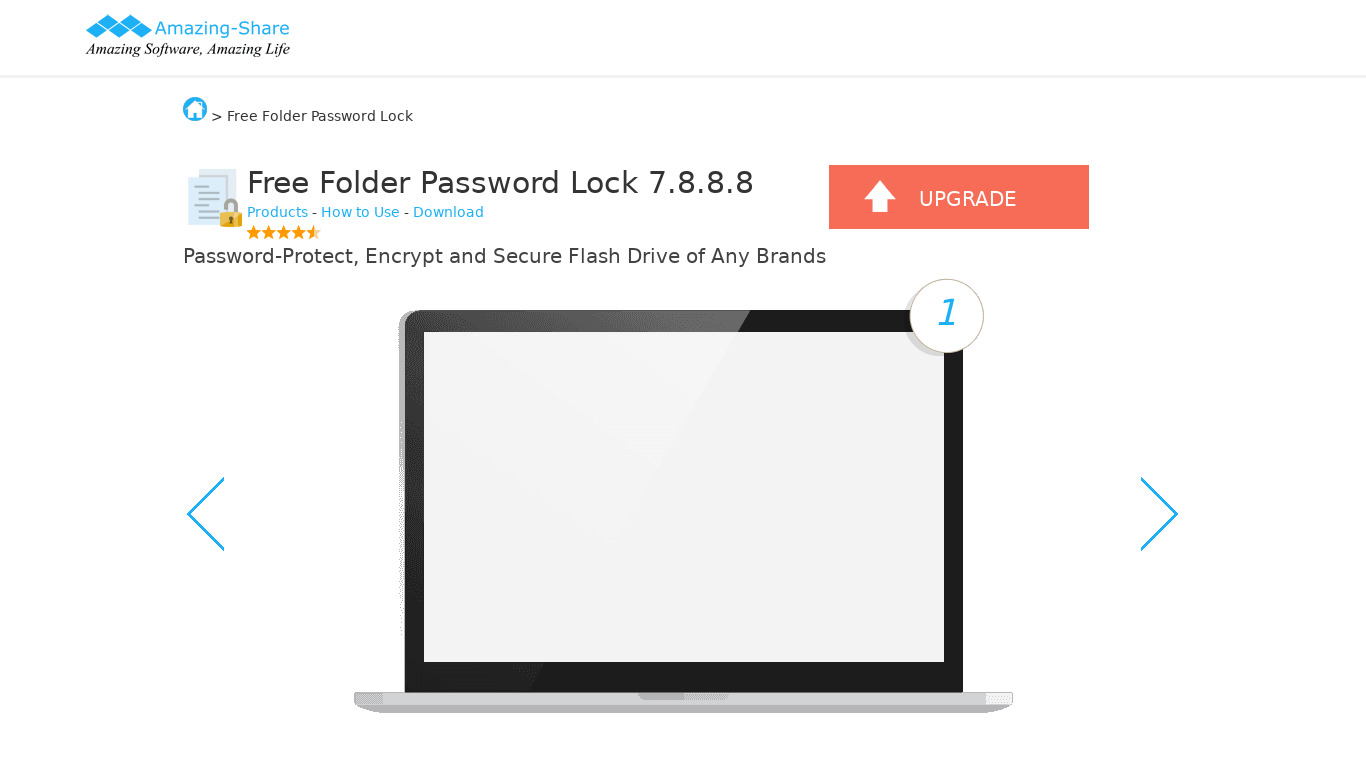 Free Folder Password Lock Landing page