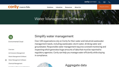 Cority Water Management Software image