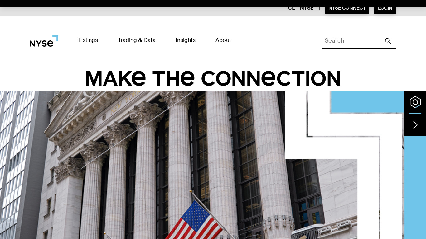 NYSE First Trade NFTs Landing page