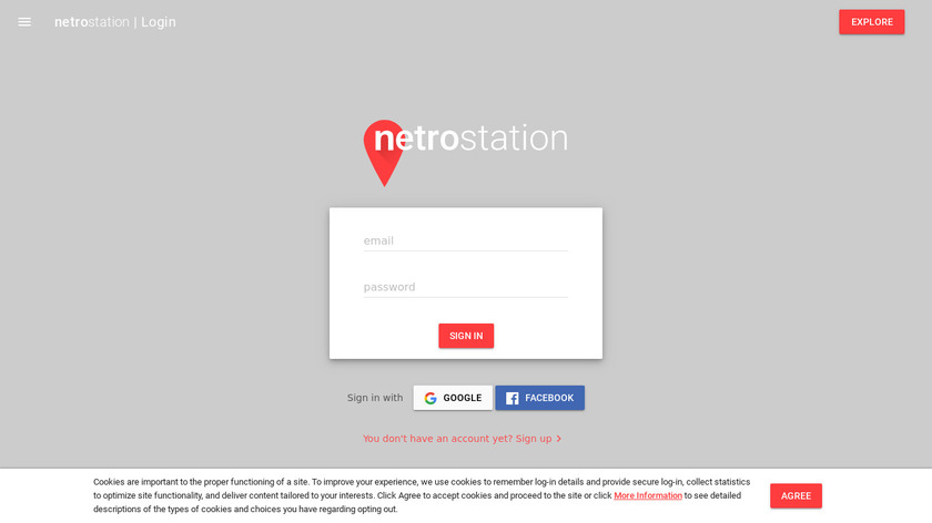 netroStation Landing Page