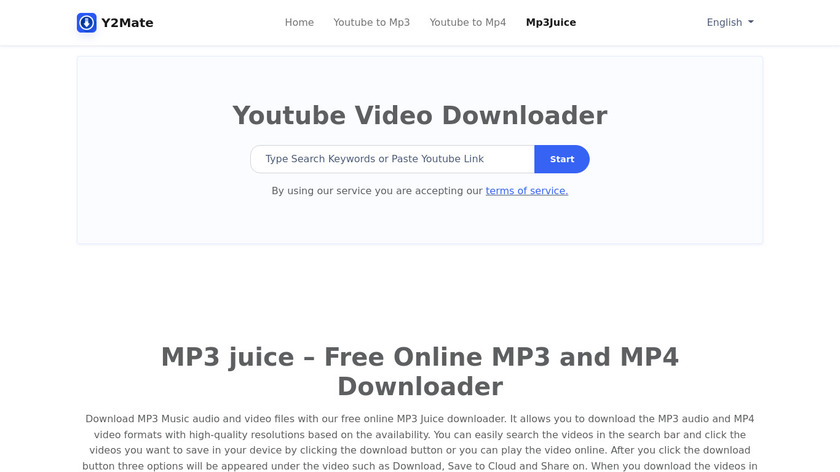 Mp3 Juice Landing Page
