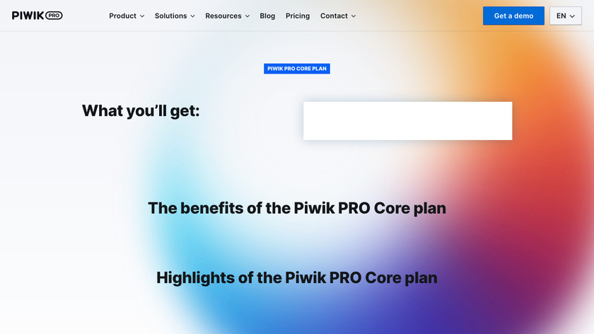Piwik PRO Core Landing Page